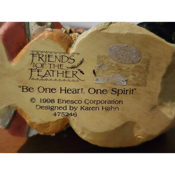 Enesco Friends Of The Feather "Be One Heart One Spirit" Collectible Figurine - Picture 5 of 7
